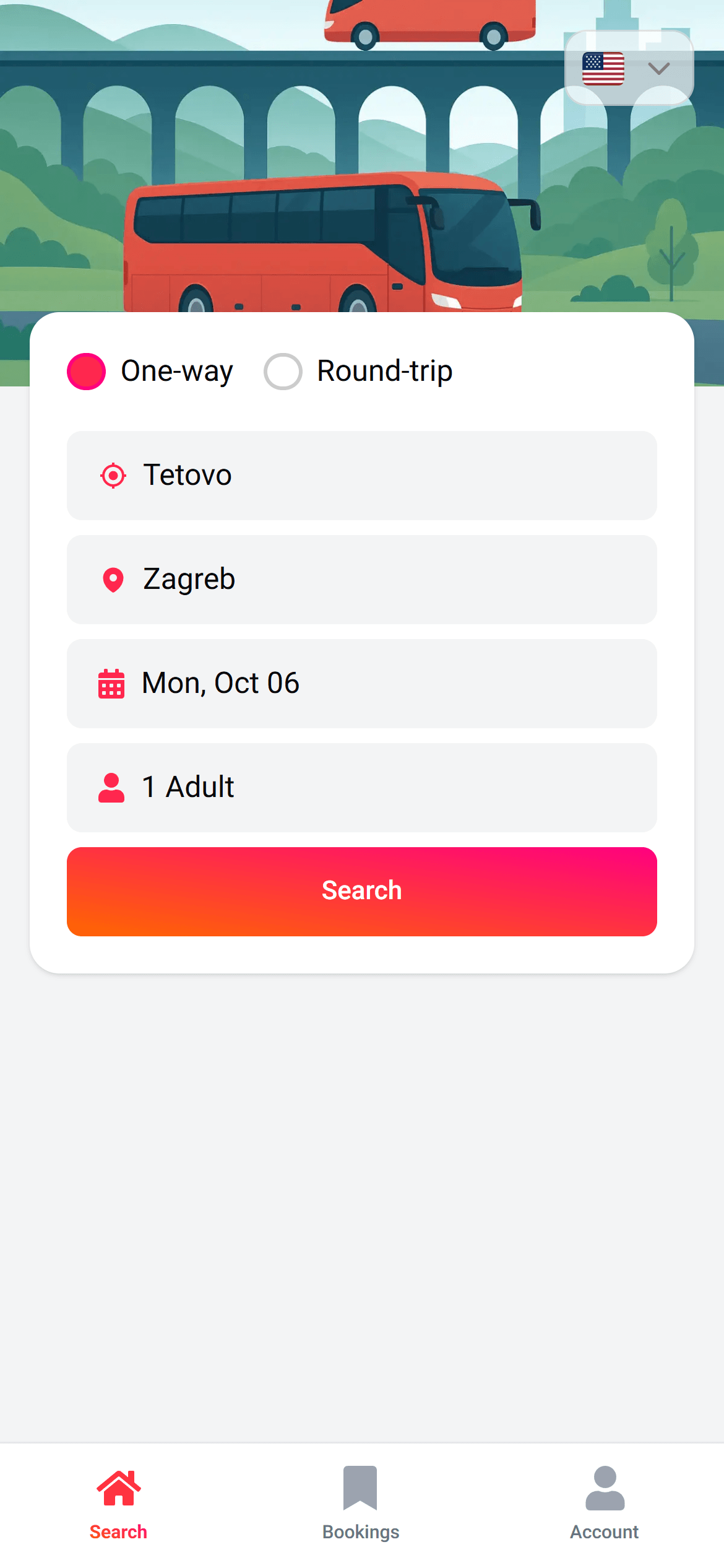 GoBusly - Mobile view